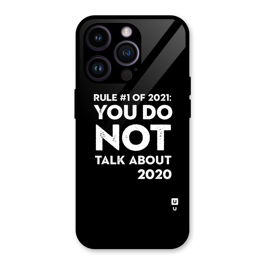 First Rule of 2021 Glass Back Case for iPhone 14 Pro
