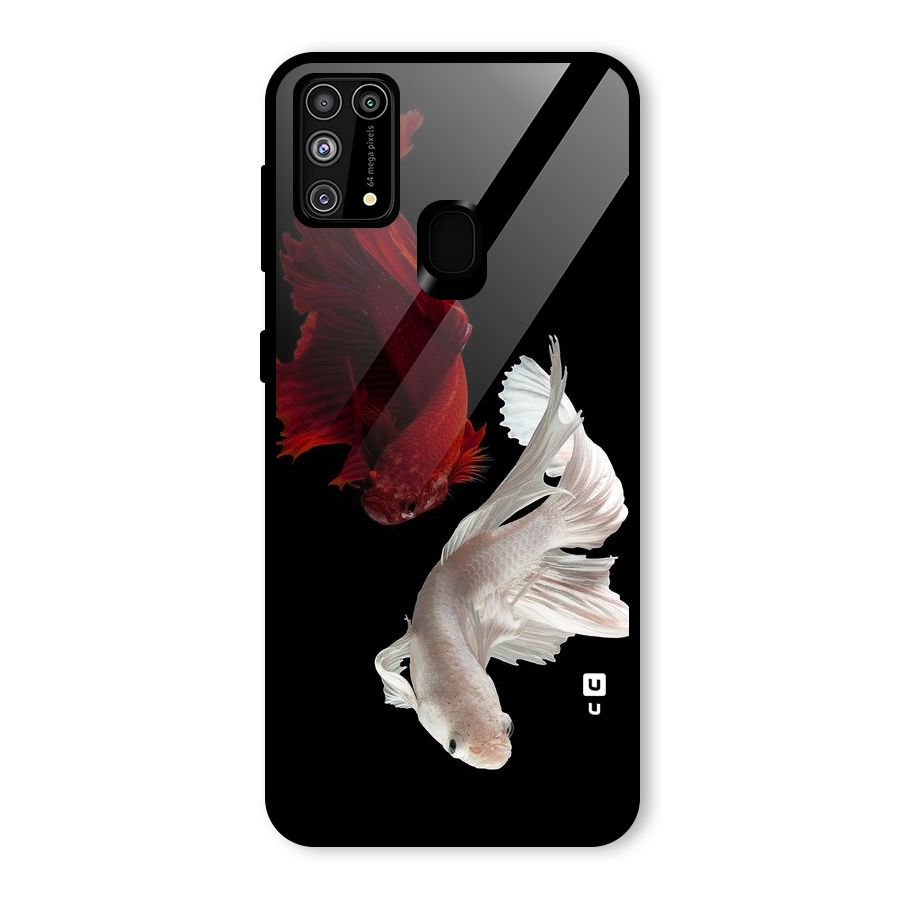 Fish Design Glass Back Case for Galaxy F41