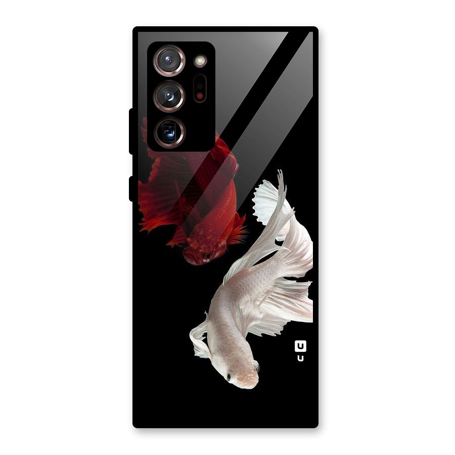 Fish Design Glass Back Case for Galaxy Note 20 Ultra 5G