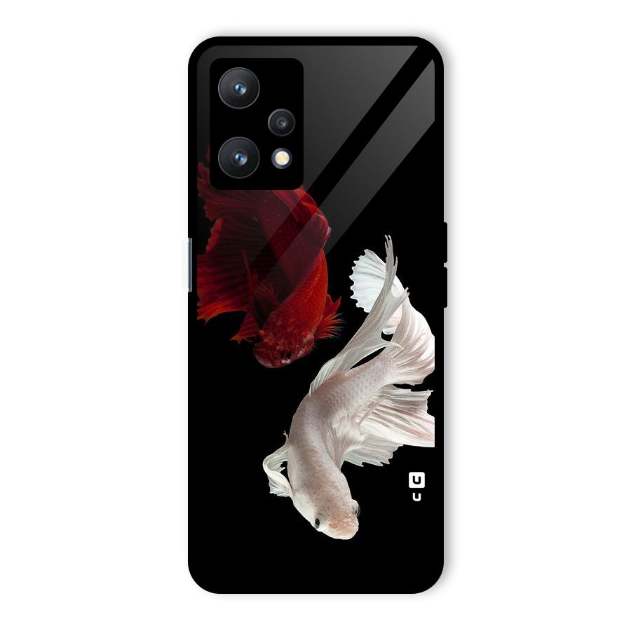Fish Design Glass Back Case for Realme 9 Pro 5G