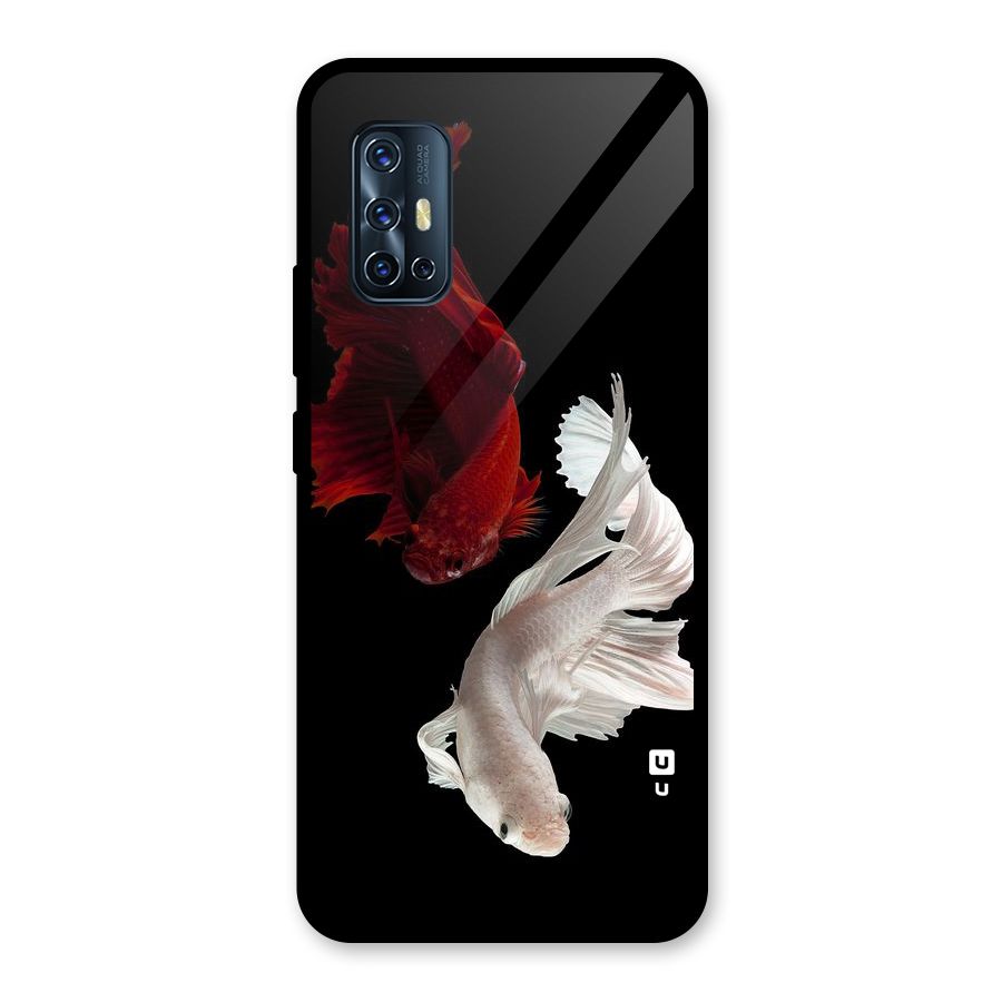 Fish Design Glass Back Case for Vivo V17