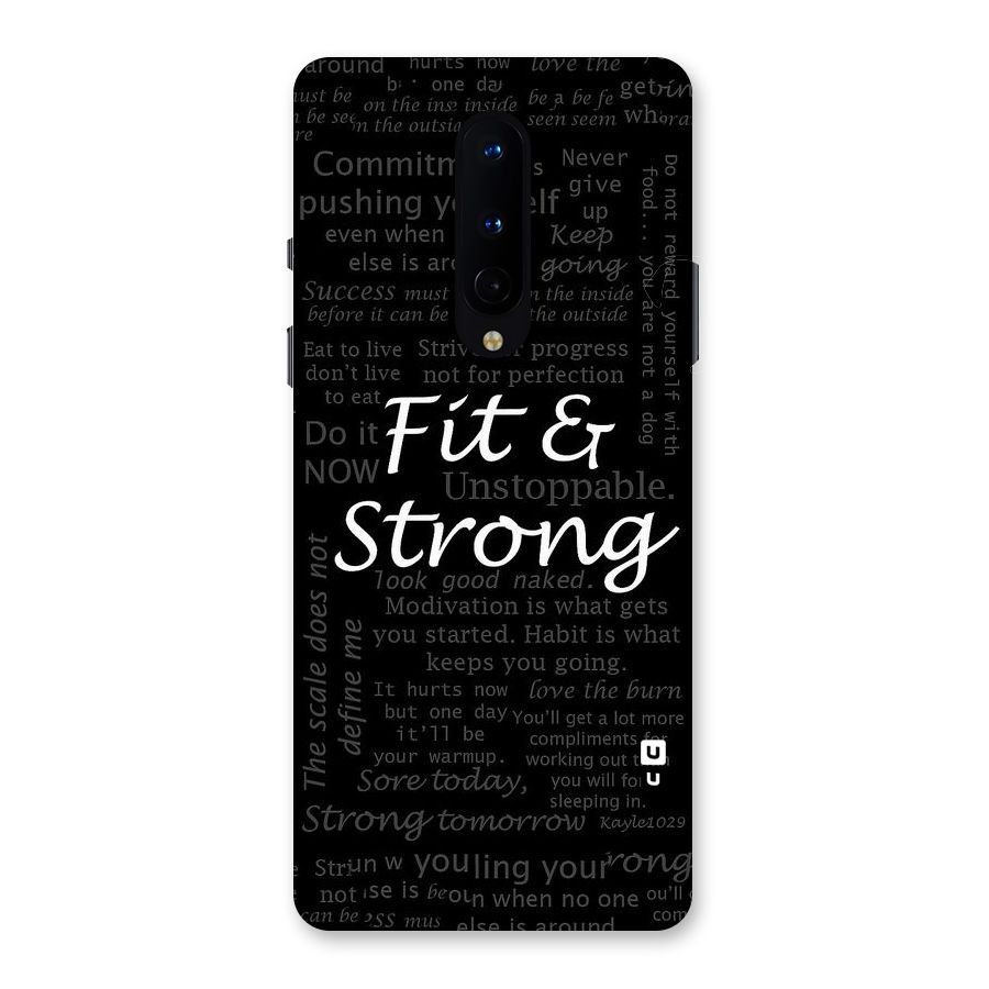 Fit And Strong Back Case for OnePlus 8