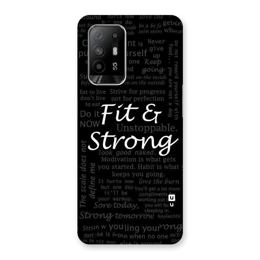 Fit And Strong Back Case for Oppo F19 Pro Plus 5G