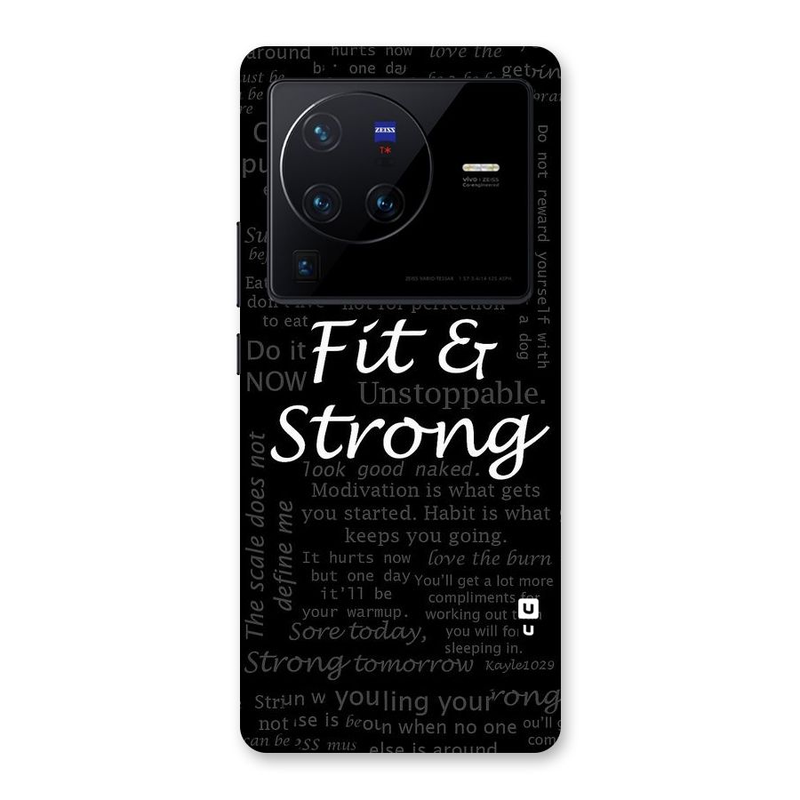 Fit And Strong Back Case for Vivo X80 Pro