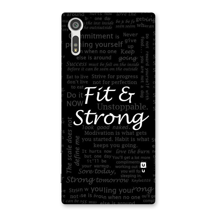 Fit And Strong Back Case for Xperia XZ