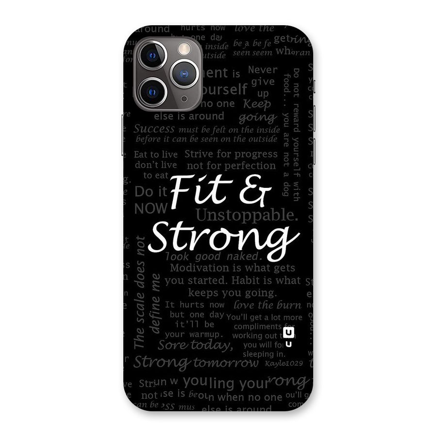 Fit And Strong Back Case for iPhone 11 Pro Max