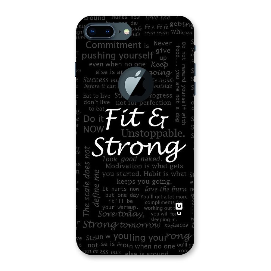 Fit And Strong Back Case for iPhone 7 Plus Logo Cut
