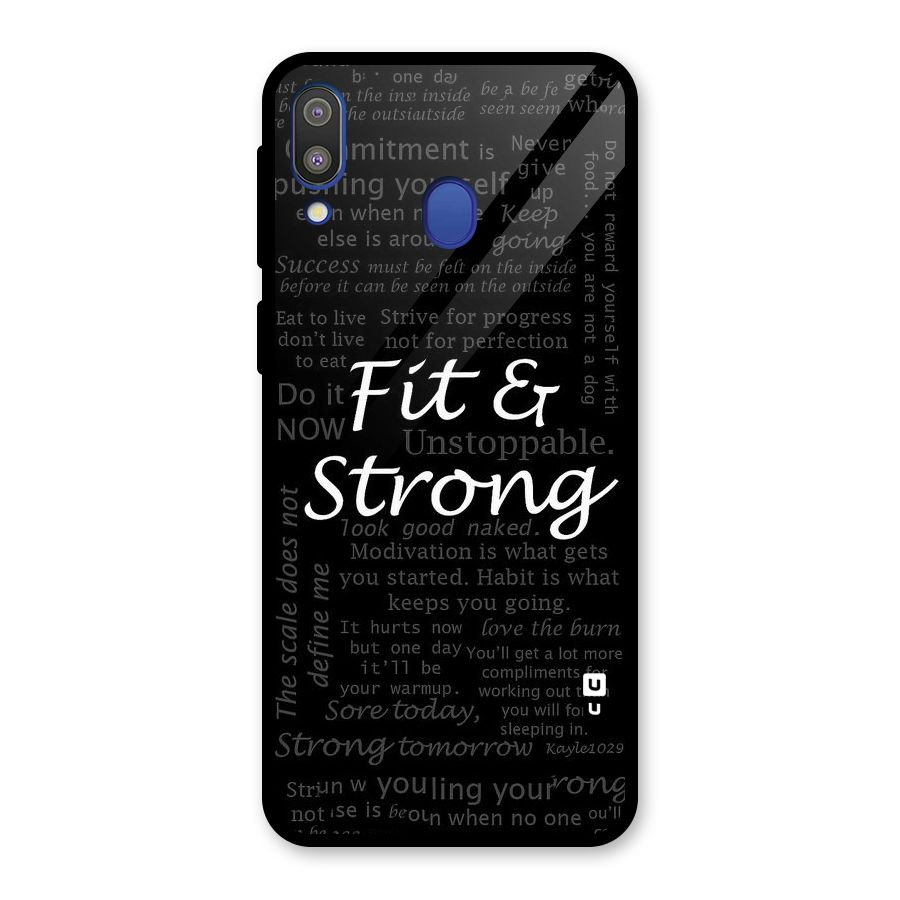 Fit And Strong Glass Back Case for Galaxy M20