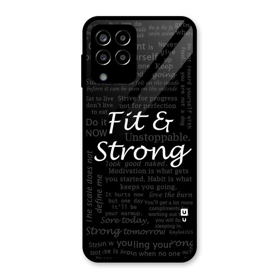 Fit And Strong Glass Back Case for Galaxy M33