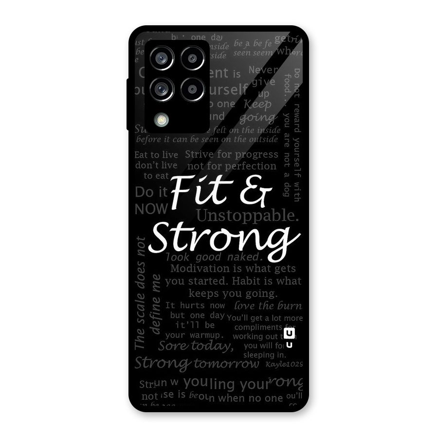 Fit And Strong Glass Back Case for Galaxy M53 5G