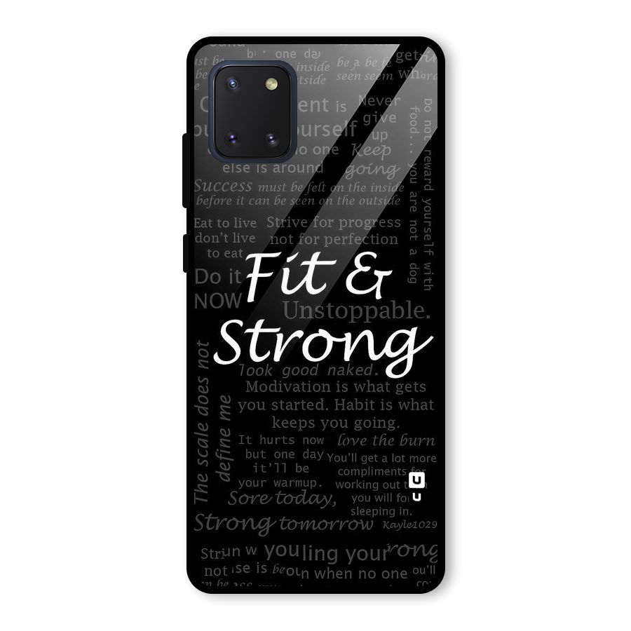 Fit And Strong Glass Back Case for Galaxy Note 10 Lite