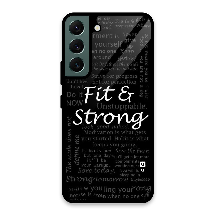 Fit And Strong Glass Back Case for Galaxy S22 5G