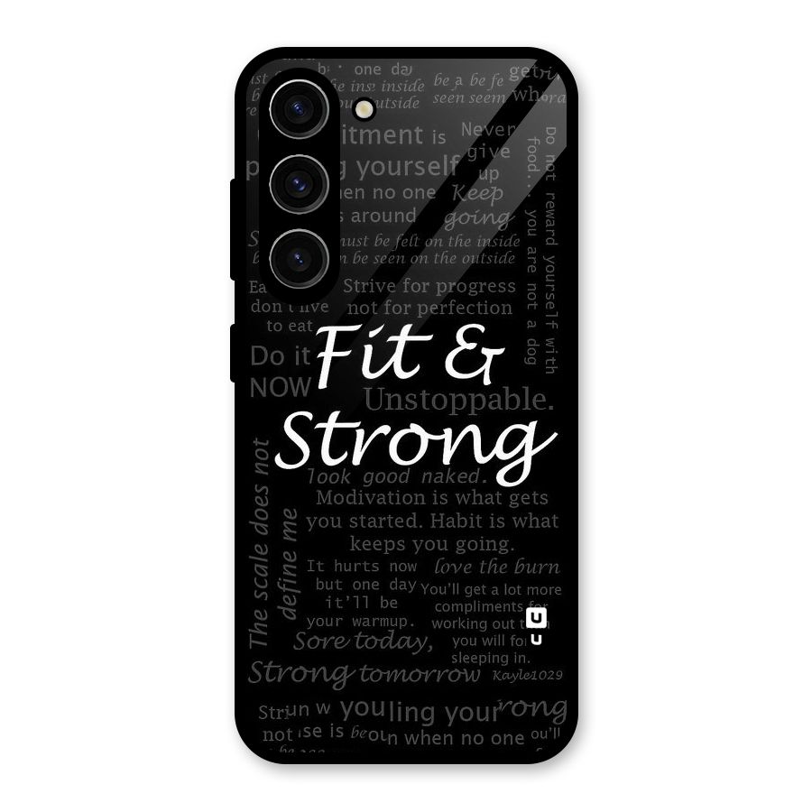 Fit And Strong Glass Back Case for Galaxy S23