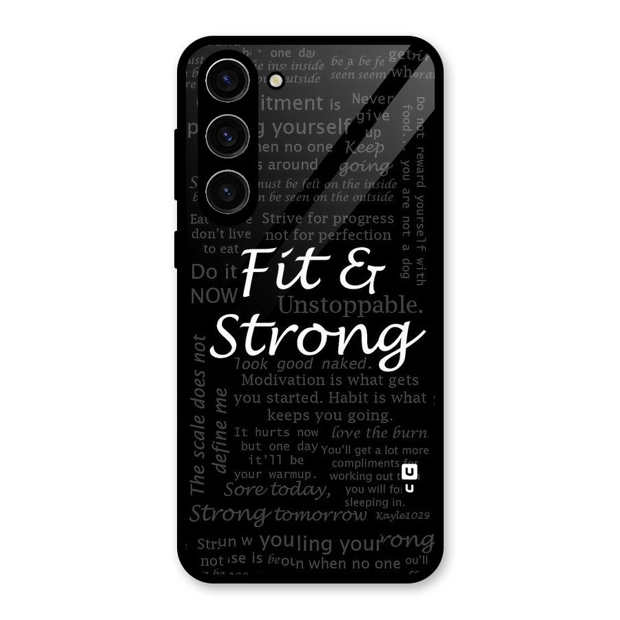 Fit And Strong Glass Back Case for Galaxy S23 Plus