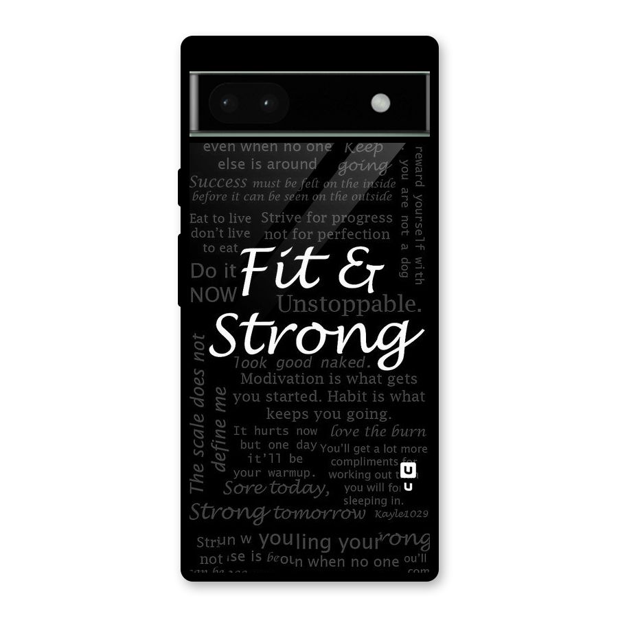 Fit And Strong Glass Back Case for Google Pixel 6a