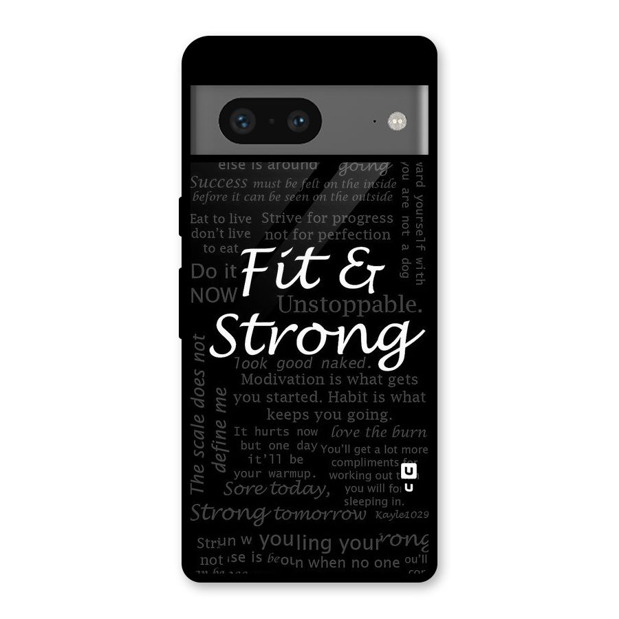 Fit And Strong Glass Back Case for Google Pixel 7