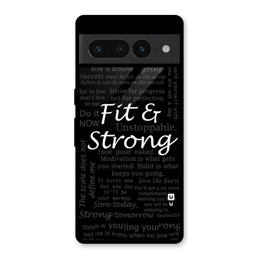 Fit And Strong Glass Back Case for Google Pixel 7 Pro