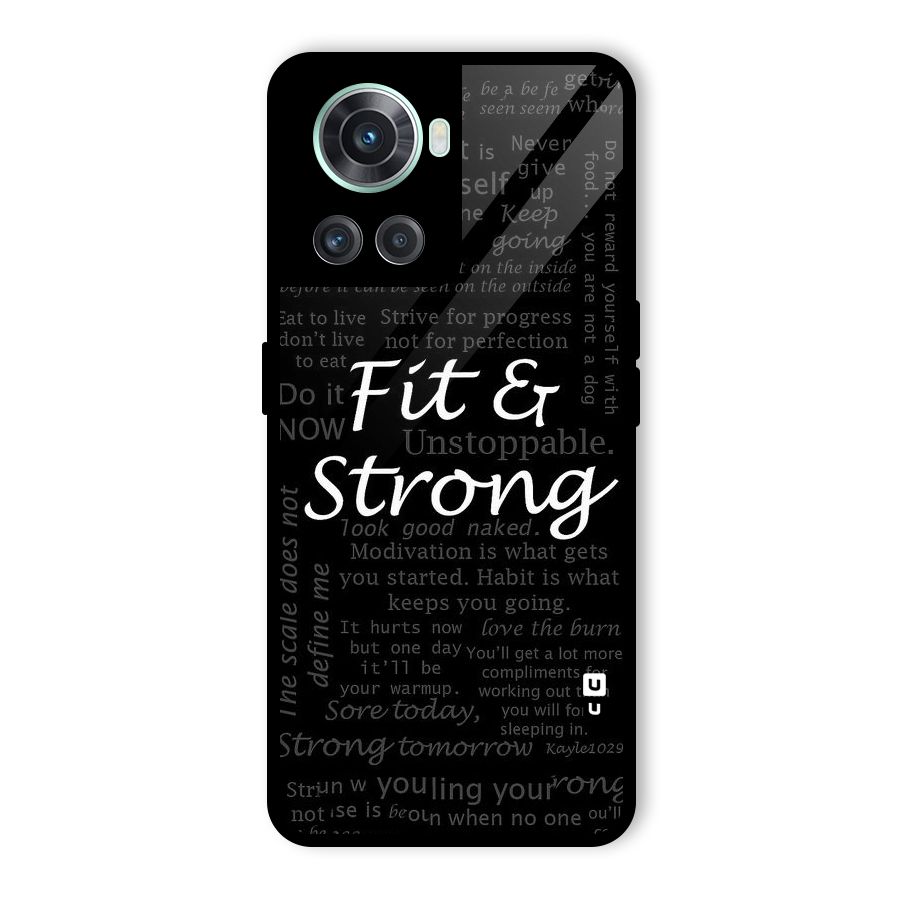 Fit And Strong Glass Back Case for OnePlus 10R