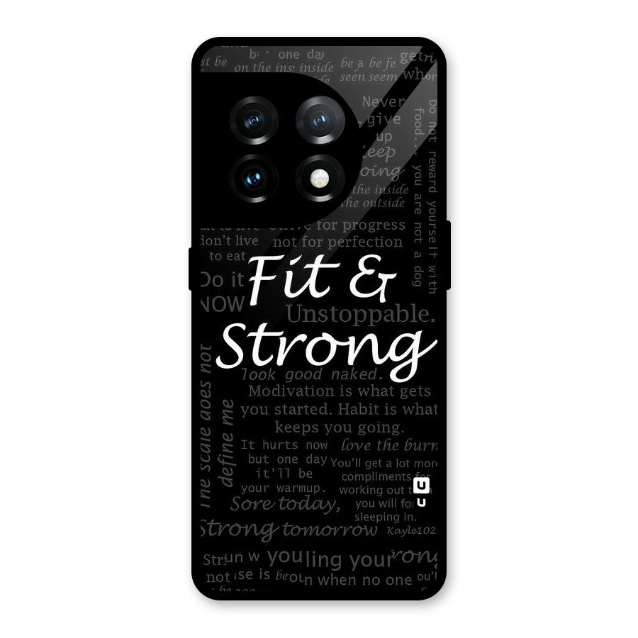 Fit And Strong Glass Back Case for OnePlus 11