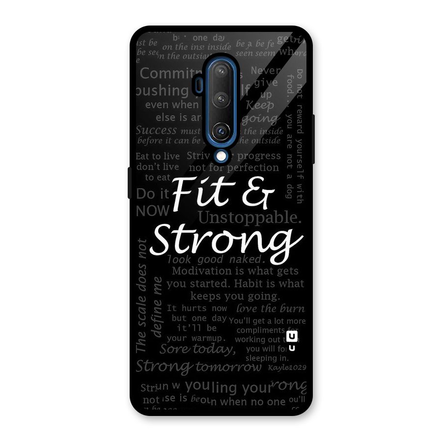 Fit And Strong Glass Back Case for OnePlus 7T Pro