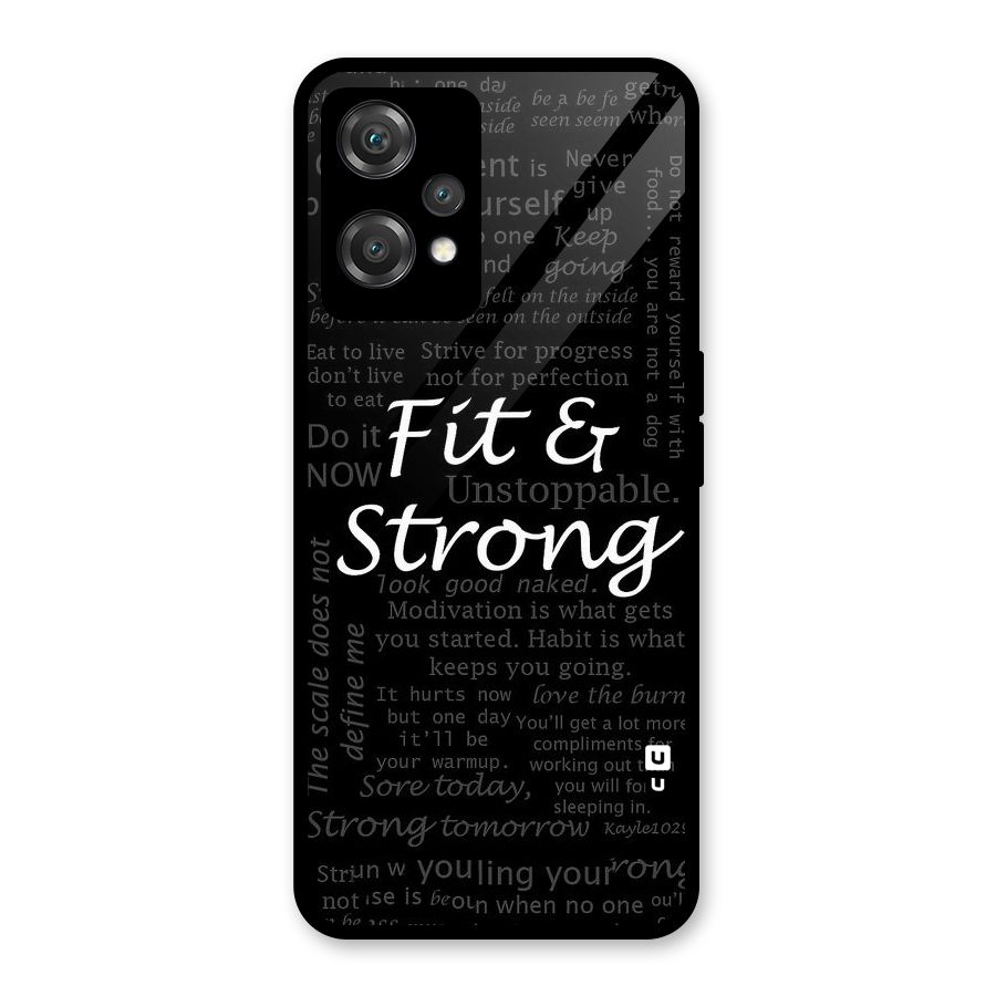 Fit And Strong Glass Back Case for OnePlus Nord CE 2 Lite 5G