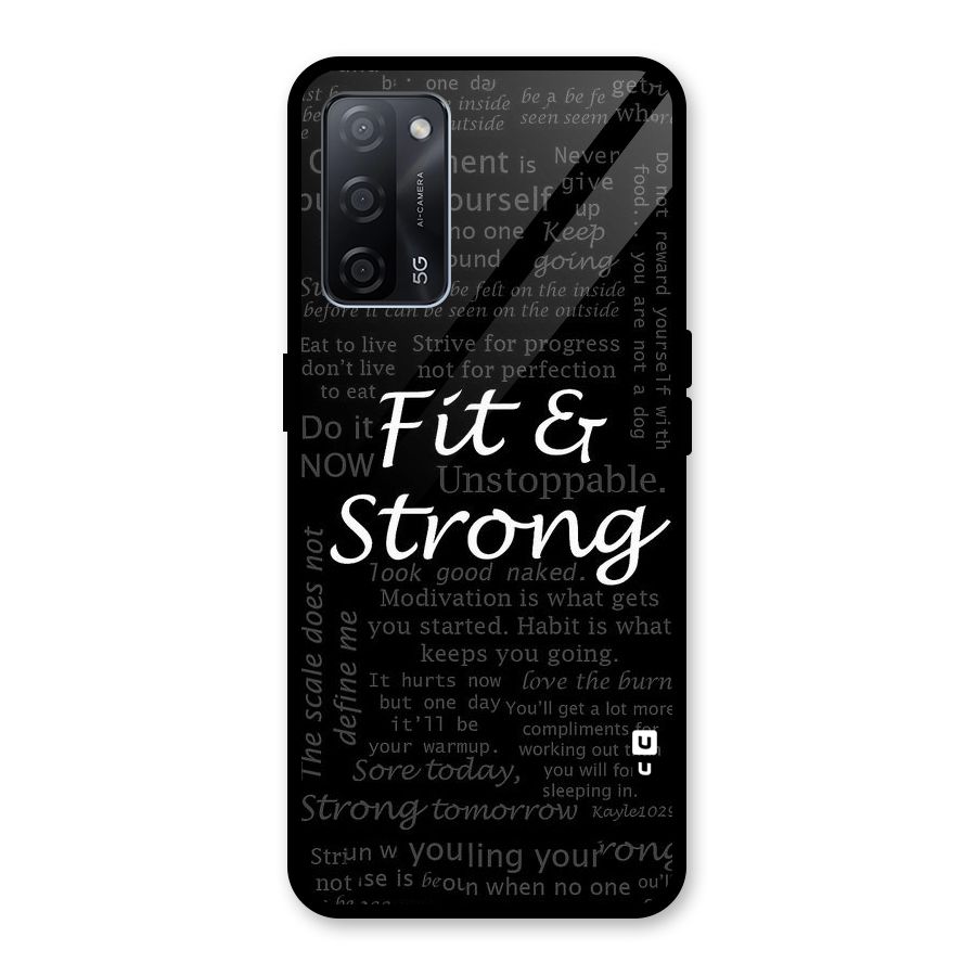 Fit And Strong Glass Back Case for Oppo A53s 5G