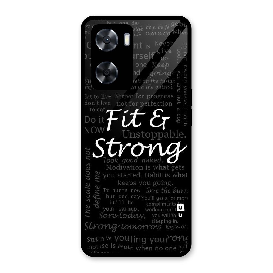 Fit And Strong Glass Back Case for Oppo A57 2022
