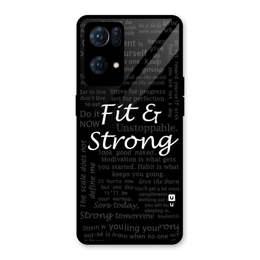 Fit And Strong Glass Back Case for Oppo Reno7 Pro 5G