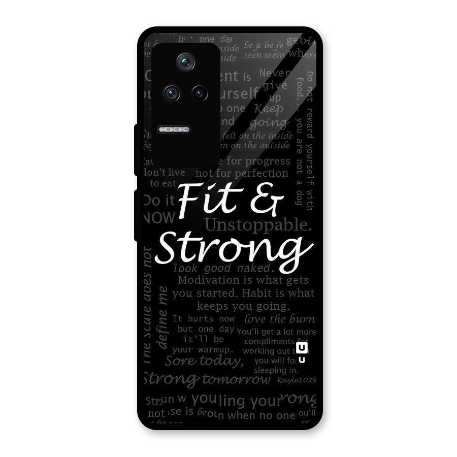 Fit And Strong Glass Back Case for Poco F4 5G