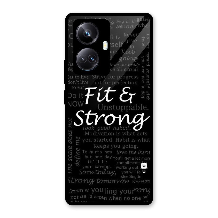Fit And Strong Glass Back Case for Realme 10 Pro Plus