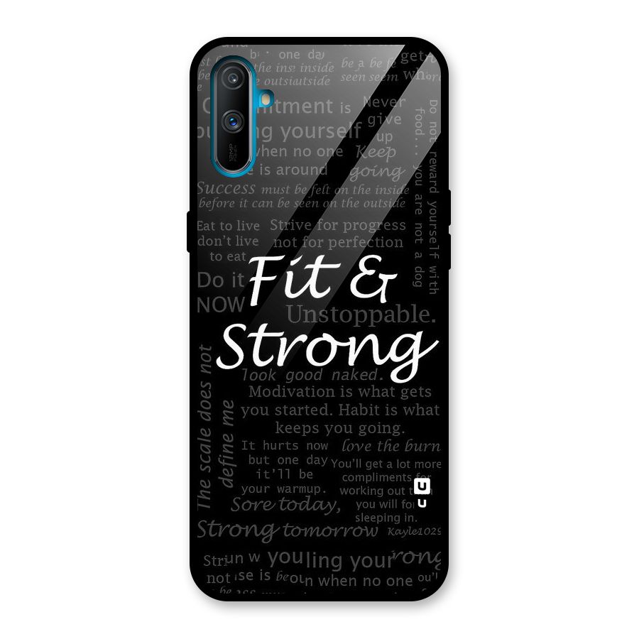 Fit And Strong Glass Back Case for Realme C3