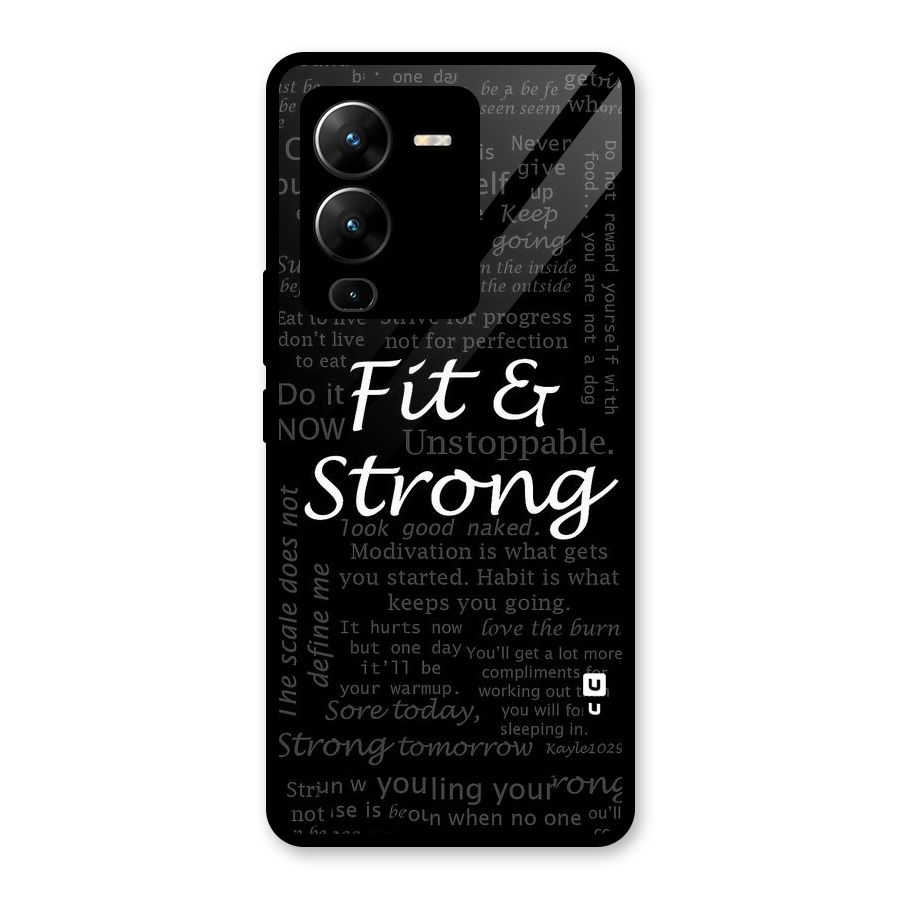 Fit And Strong Glass Back Case for Vivo V25 Pro