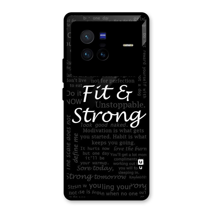 Fit And Strong Glass Back Case for Vivo X80