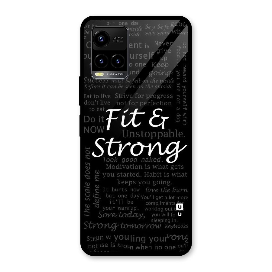Fit And Strong Glass Back Case for Vivo Y21A