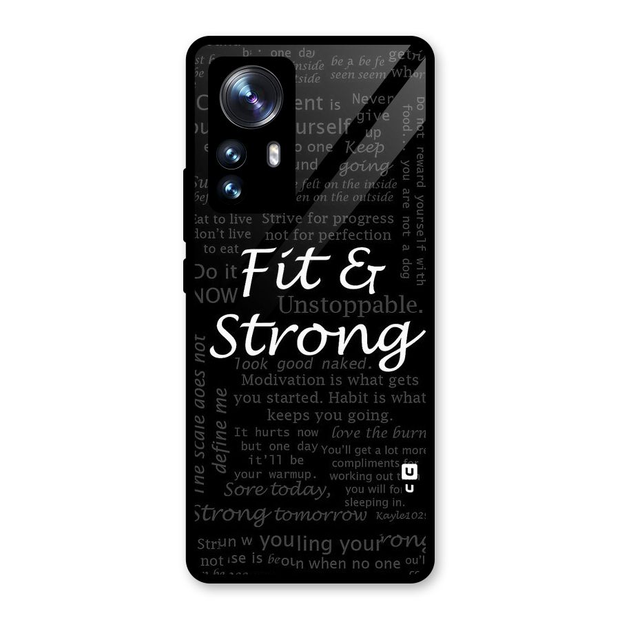 Fit And Strong Glass Back Case for Xiaomi 12 Pro