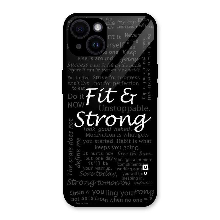 Fit And Strong Glass Back Case for iPhone 14