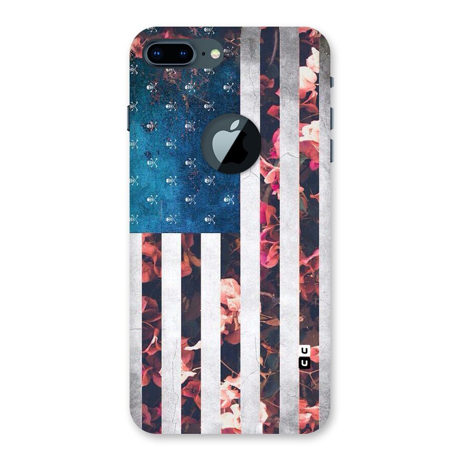 Flag Stripes Back Case for iPhone 7 Plus Logo Cut