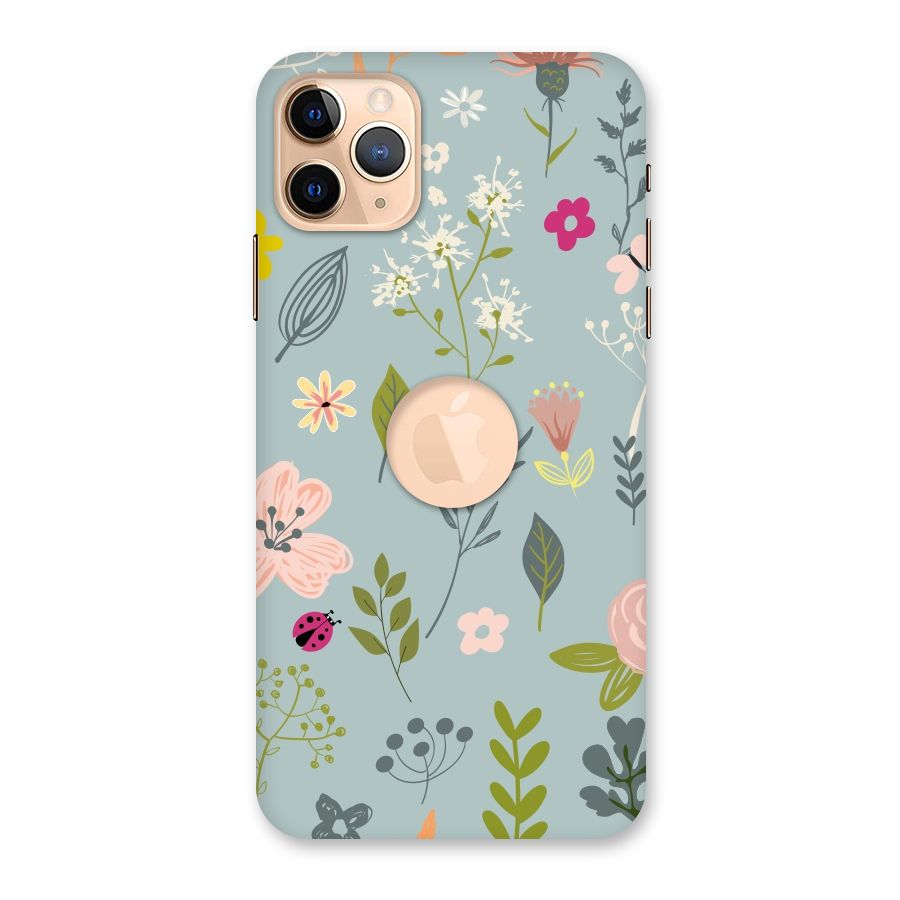 Flawless Flowers Back Case for iPhone 11 Pro Max Logo Cut