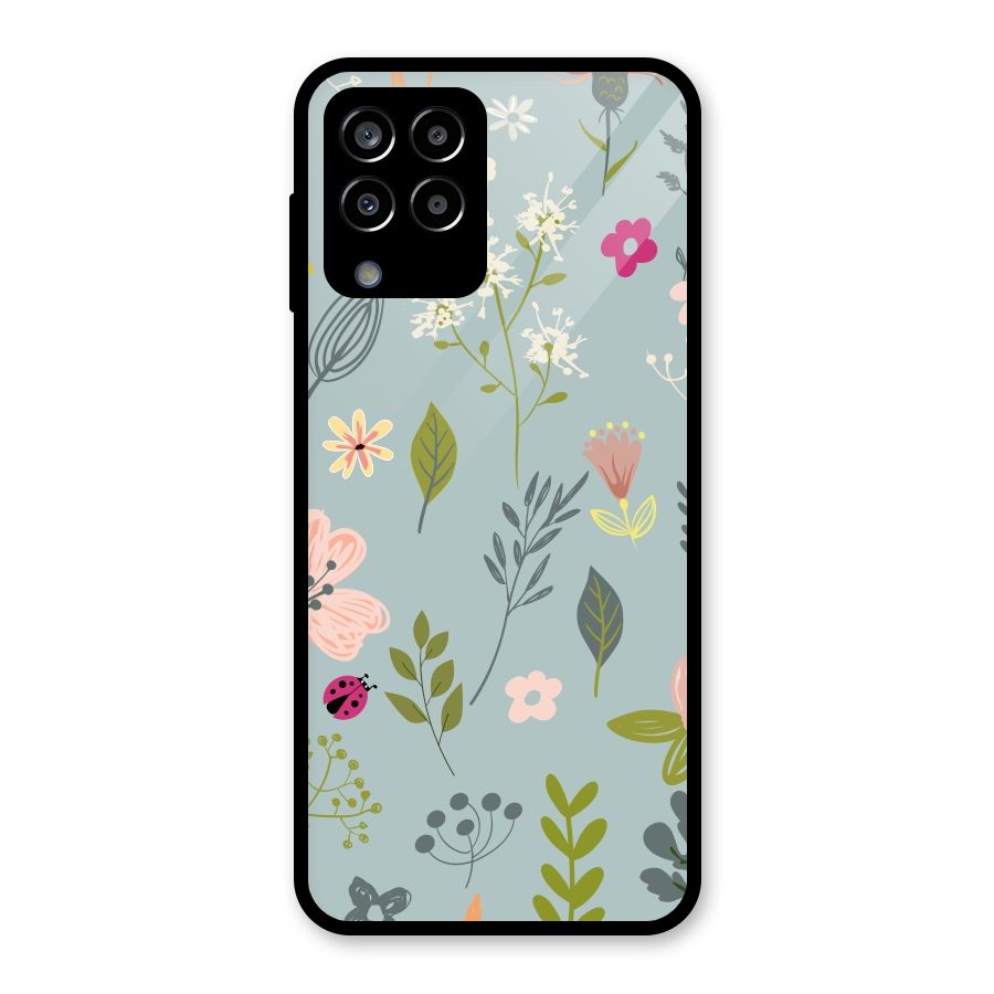 Flawless Flowers Glass Back Case for Galaxy M33
