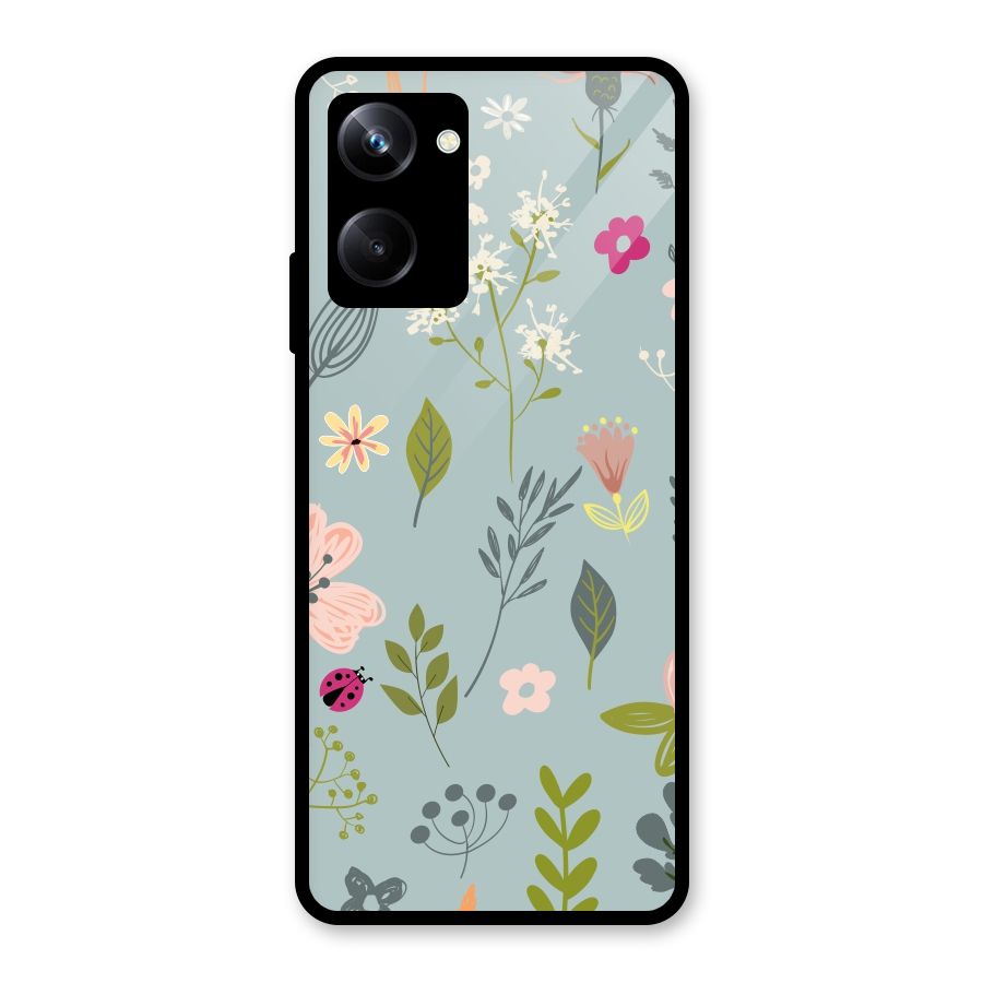 Flawless Flowers Glass Back Case for Realme 10 Pro