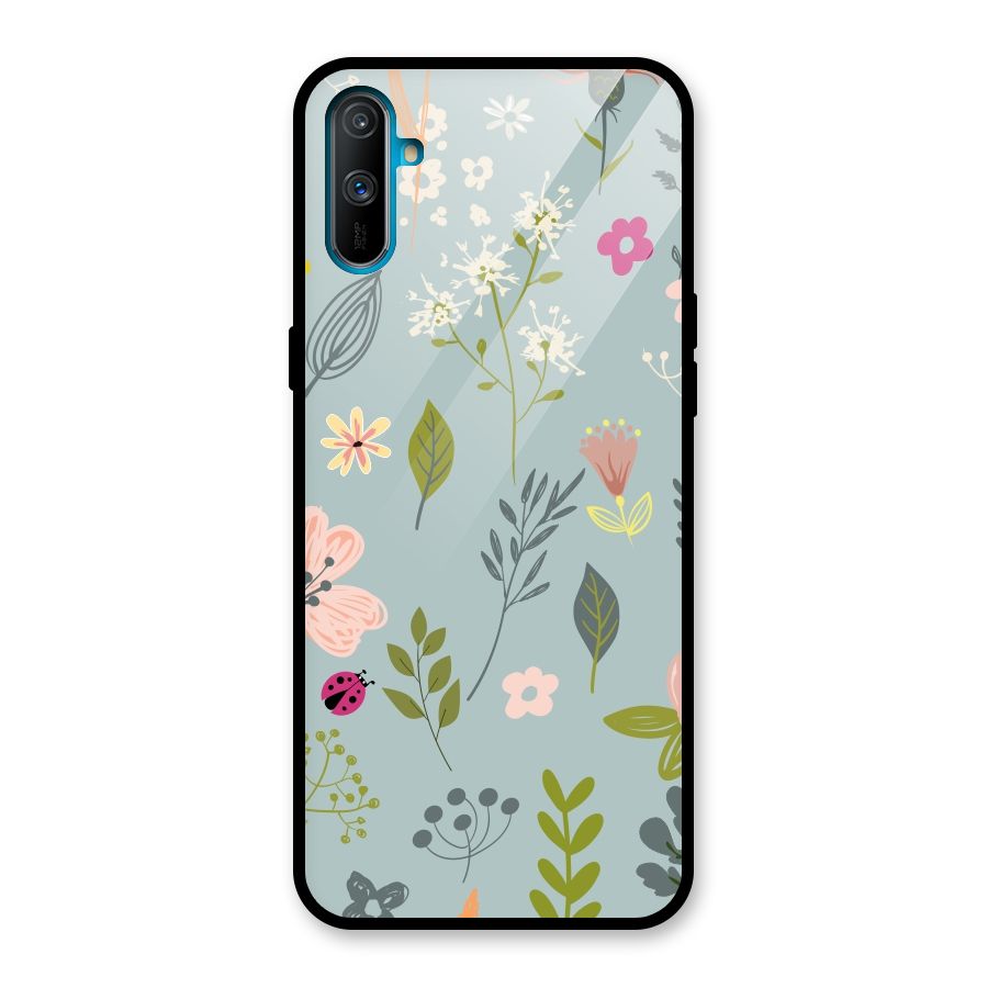 Flawless Flowers Glass Back Case for Realme C3