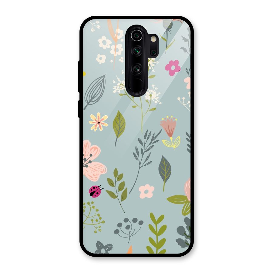Flawless Flowers Glass Back Case for Redmi Note 8 Pro