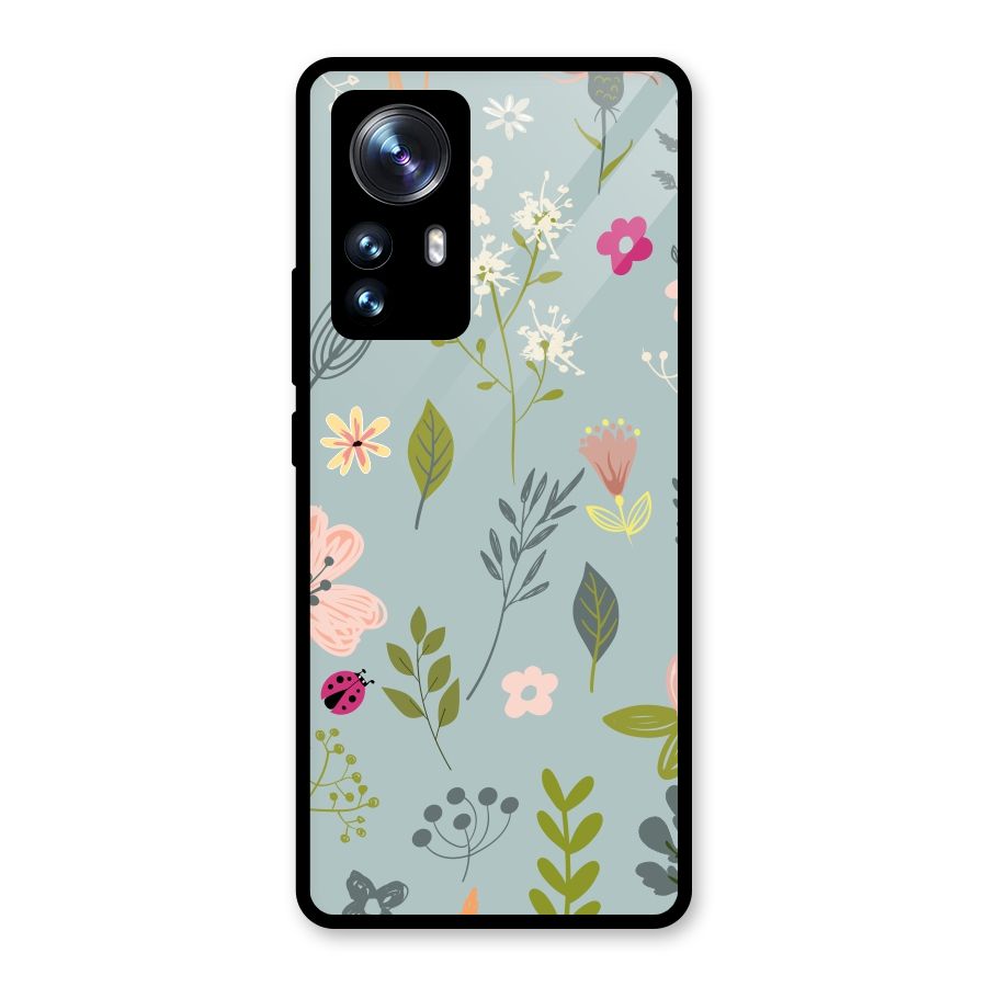 Flawless Flowers Glass Back Case for Xiaomi 12 Pro