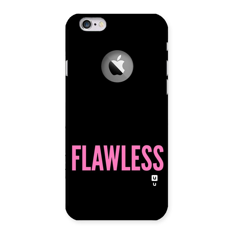 Flawless Pink Design Back Case for iPhone 6 Logo Cut