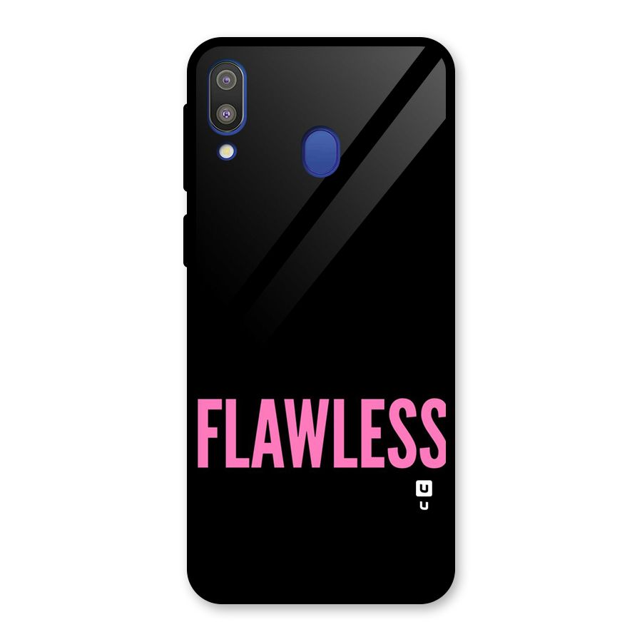 Flawless Pink Design Glass Back Case for Galaxy M20
