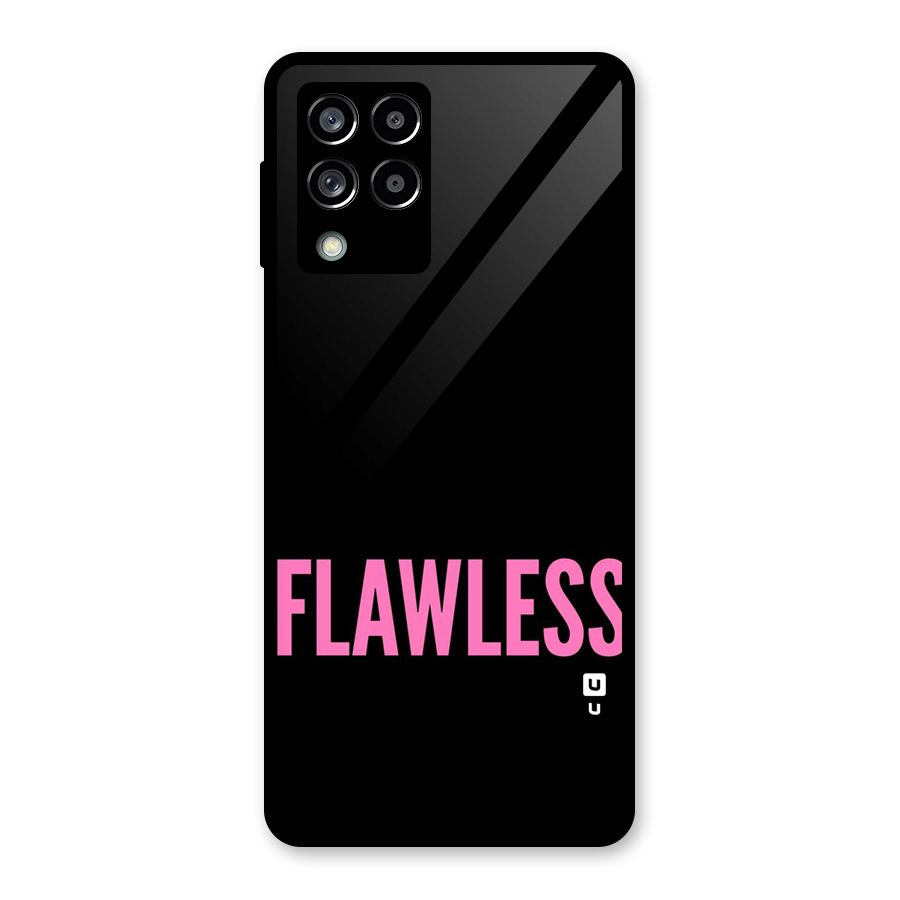 Flawless Pink Design Glass Back Case for Galaxy M53 5G
