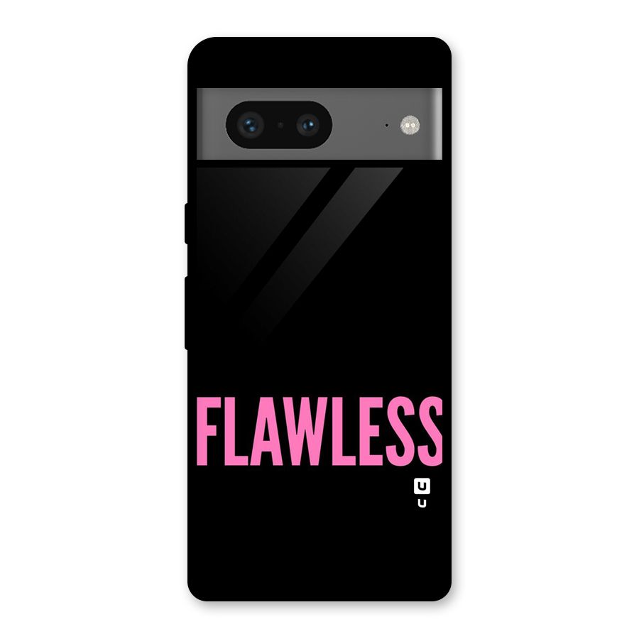 Flawless Pink Design Glass Back Case for Google Pixel 7