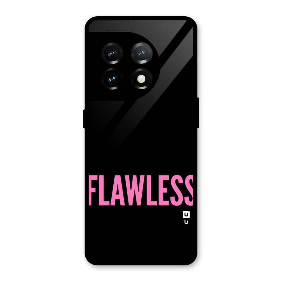 Flawless Pink Design Glass Back Case for OnePlus 11