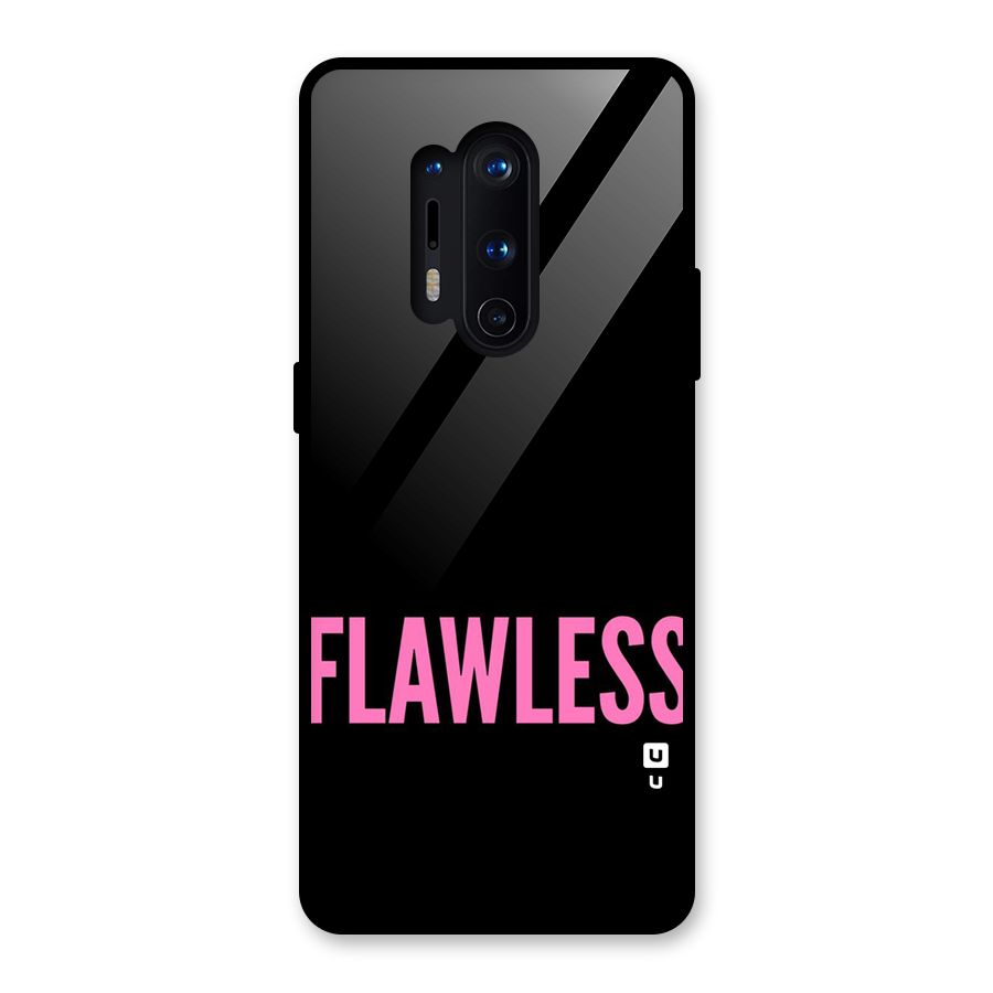 Flawless Pink Design Glass Back Case for OnePlus 8 Pro