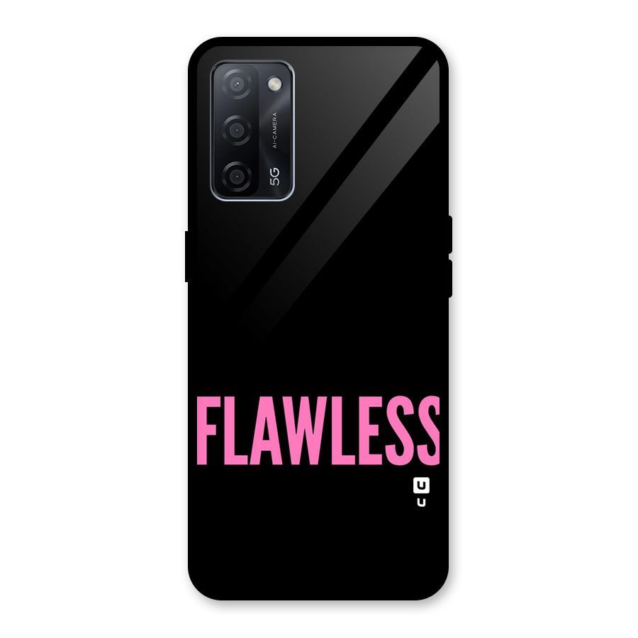 Flawless Pink Design Glass Back Case for Oppo A53s 5G